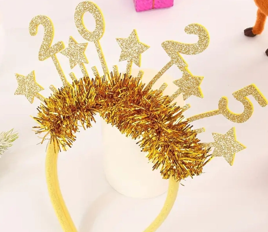 2025 Glitter Sparkle NYE Headband