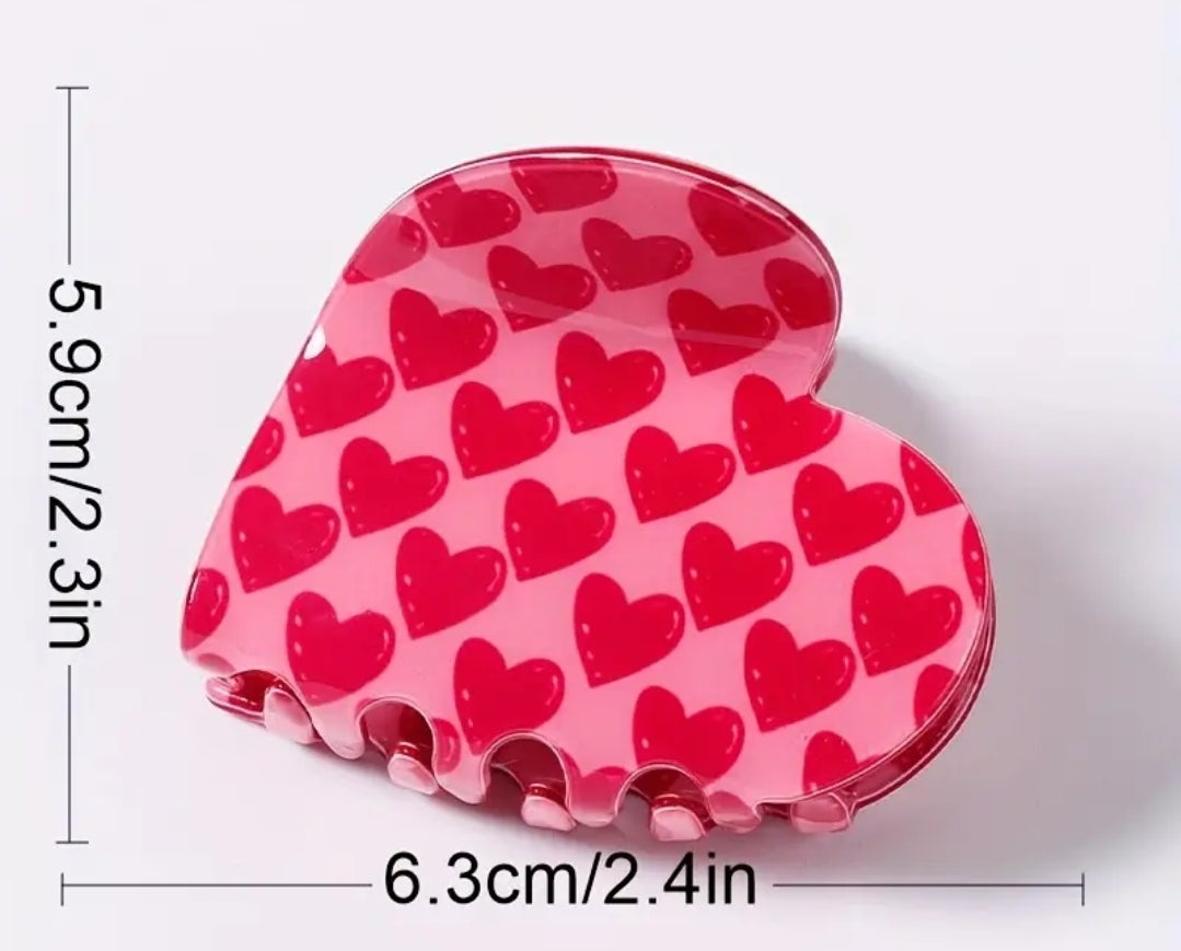 Heart Shape Claw Clip