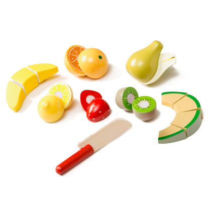 Cutting Fruit Set - Wooden Play Food