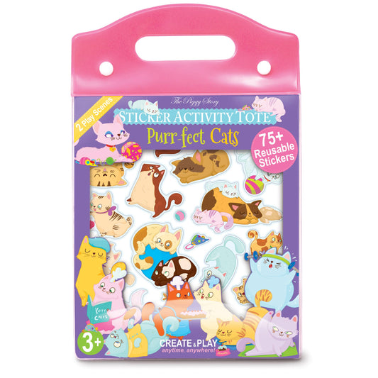 Purr-fect Cats Sticker Activity Tote