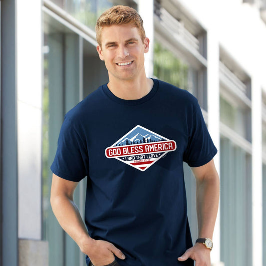 Kerusso Christian T-Shirt Patriotic 2022 Navy