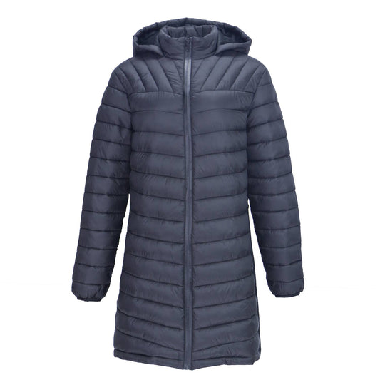 Ladies Shell Puffeer Jacket-Navy