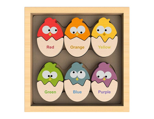 Color 'N Eggs - Bilingual Matching Puzzle