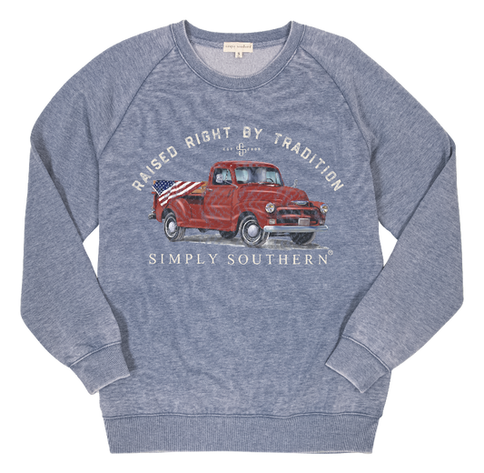 Simply Southern Crew Sweatshirt Truck-DepSea