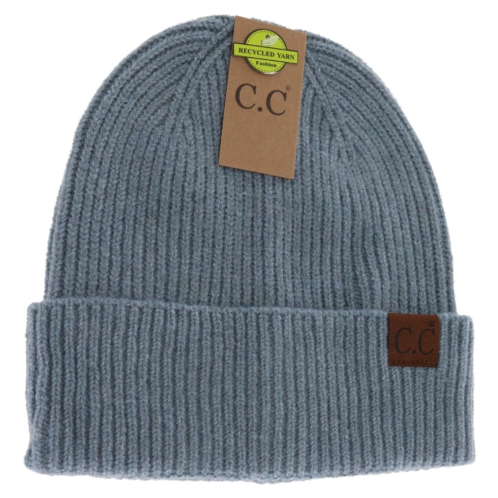 Classic Unisex Soft Ribbed Cuff C.C. Beanie