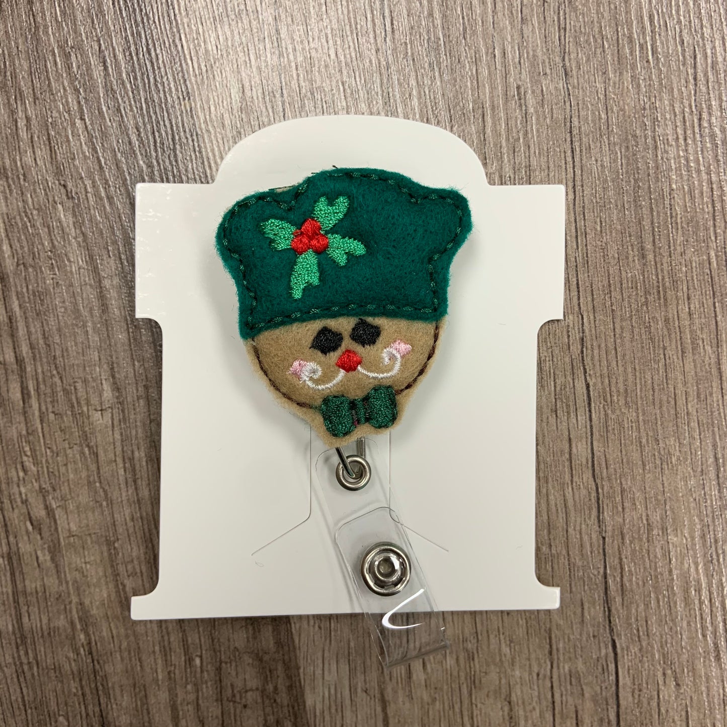 Gingerbread Boy Badge Reel