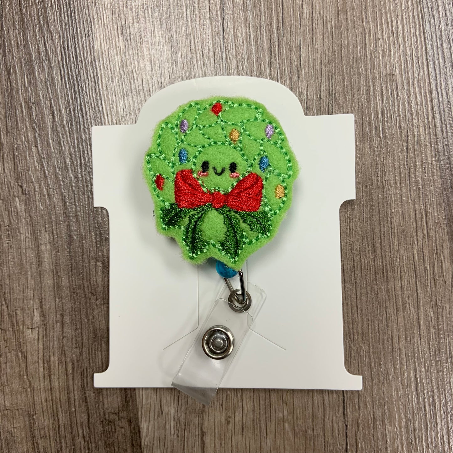 Christmas Wreath Badge Reel