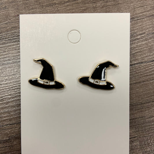 Witch Hat Enamel Stud Earrings