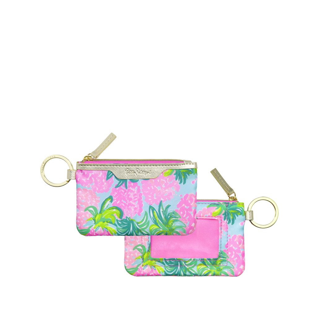 Lilly Pulitzer ID Case, Pineapple Shake – Keffalas Designs