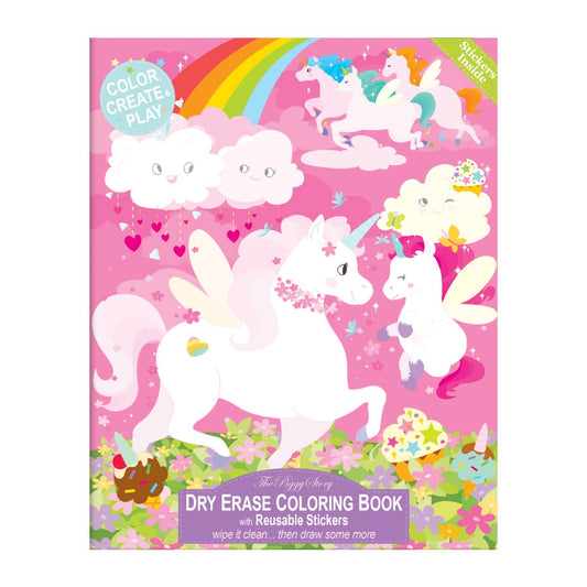 Unicorn Land Dry Erase Coloring Book