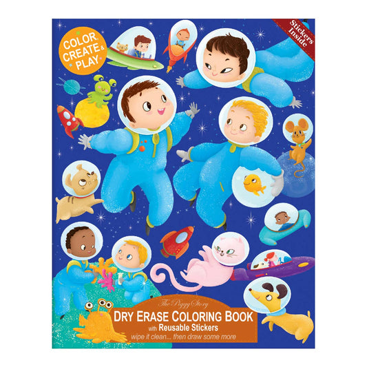 Space Adventure Dry Erase Coloring Book