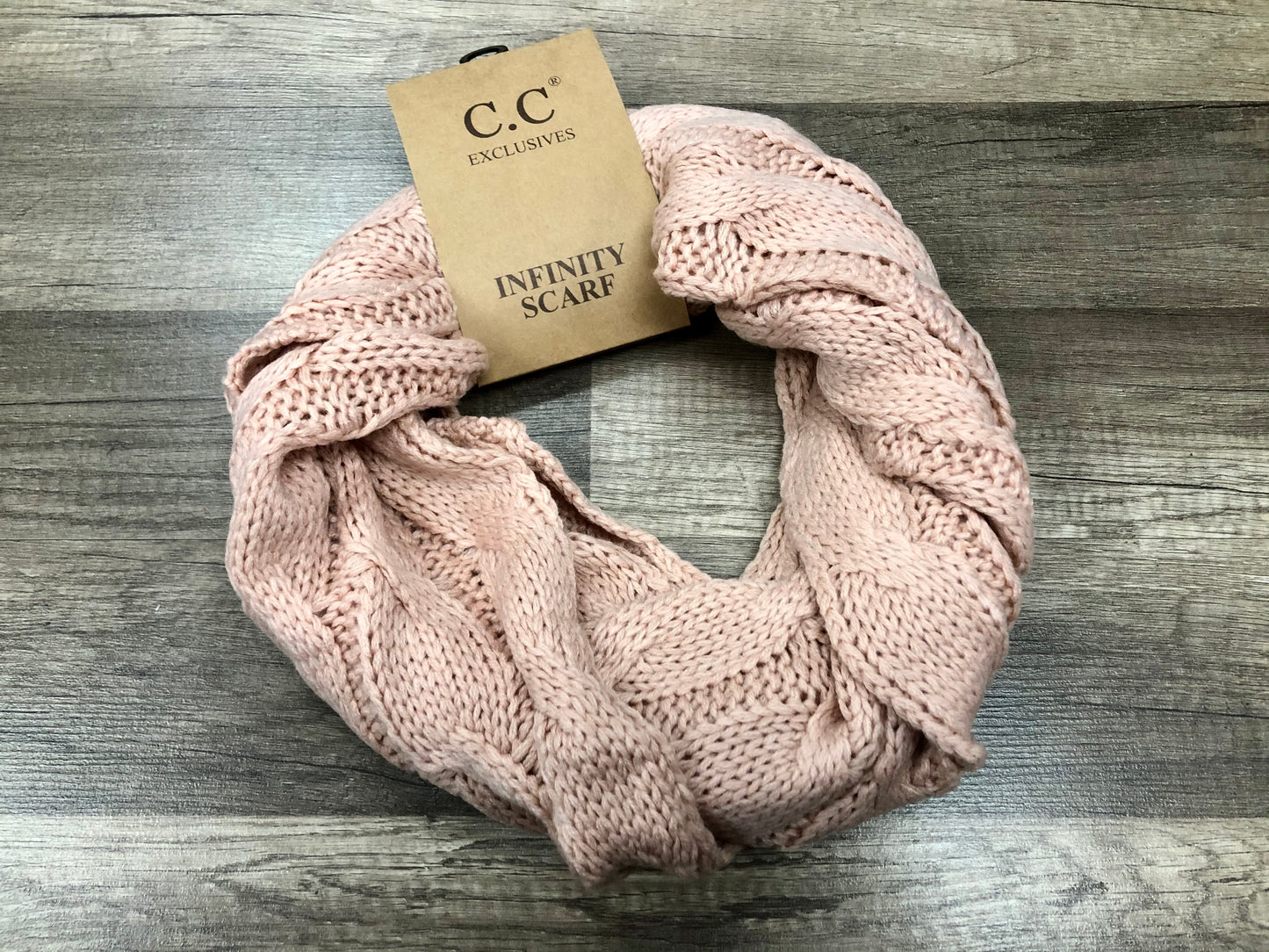 C.C. Beanie Adult Knit Infinity Scarf