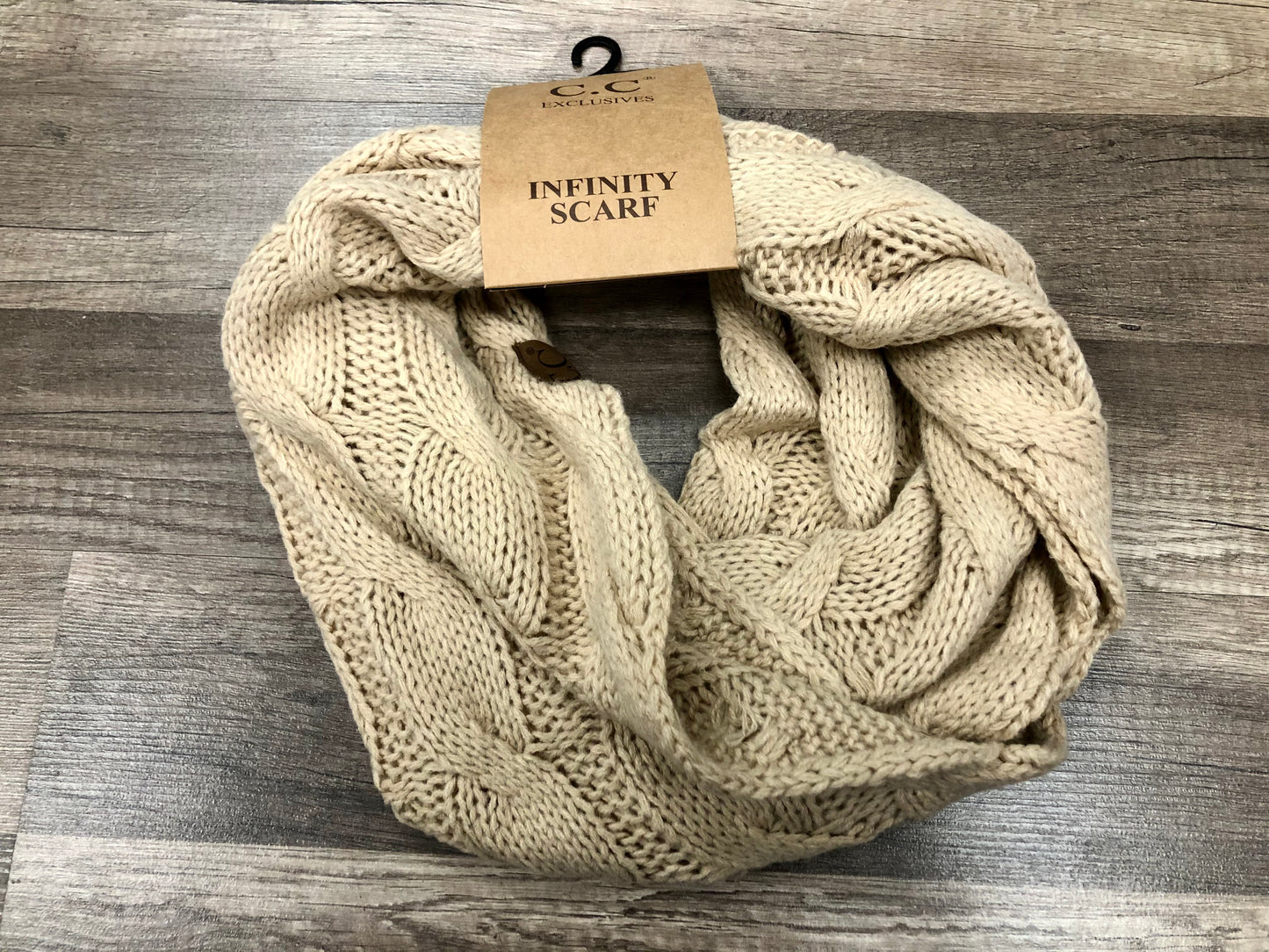 C.C. Beanie Adult Knit Infinity Scarf