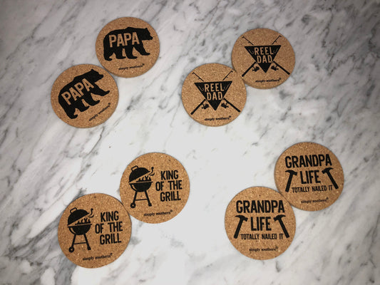 Simply Southern Cork Car Coasters