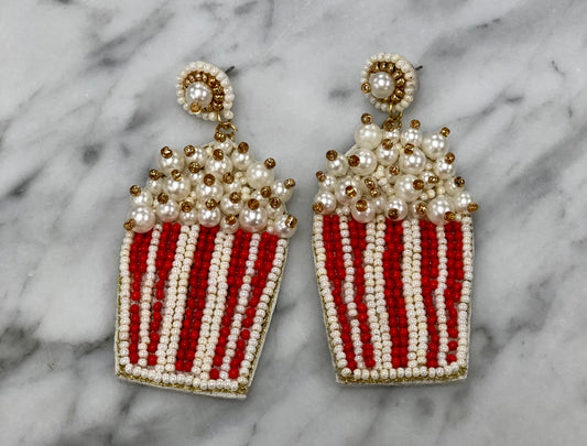 Popcorn Seed Bead Earrings