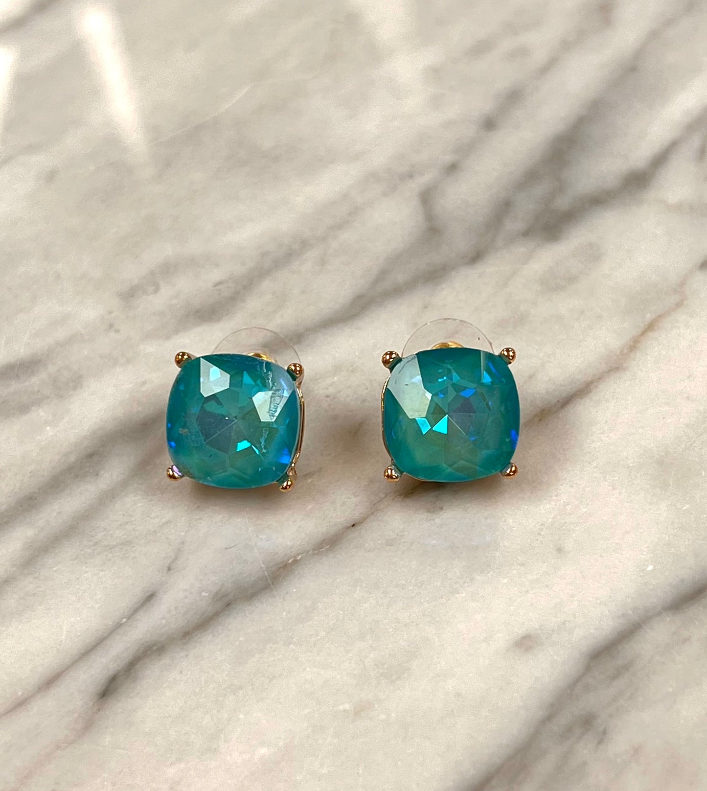 Light Blue Jewel Studs