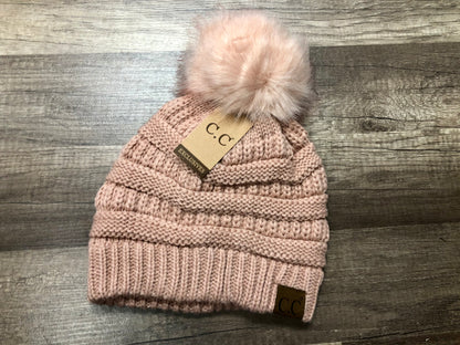 Classic Fur Pom C.C. Beanie