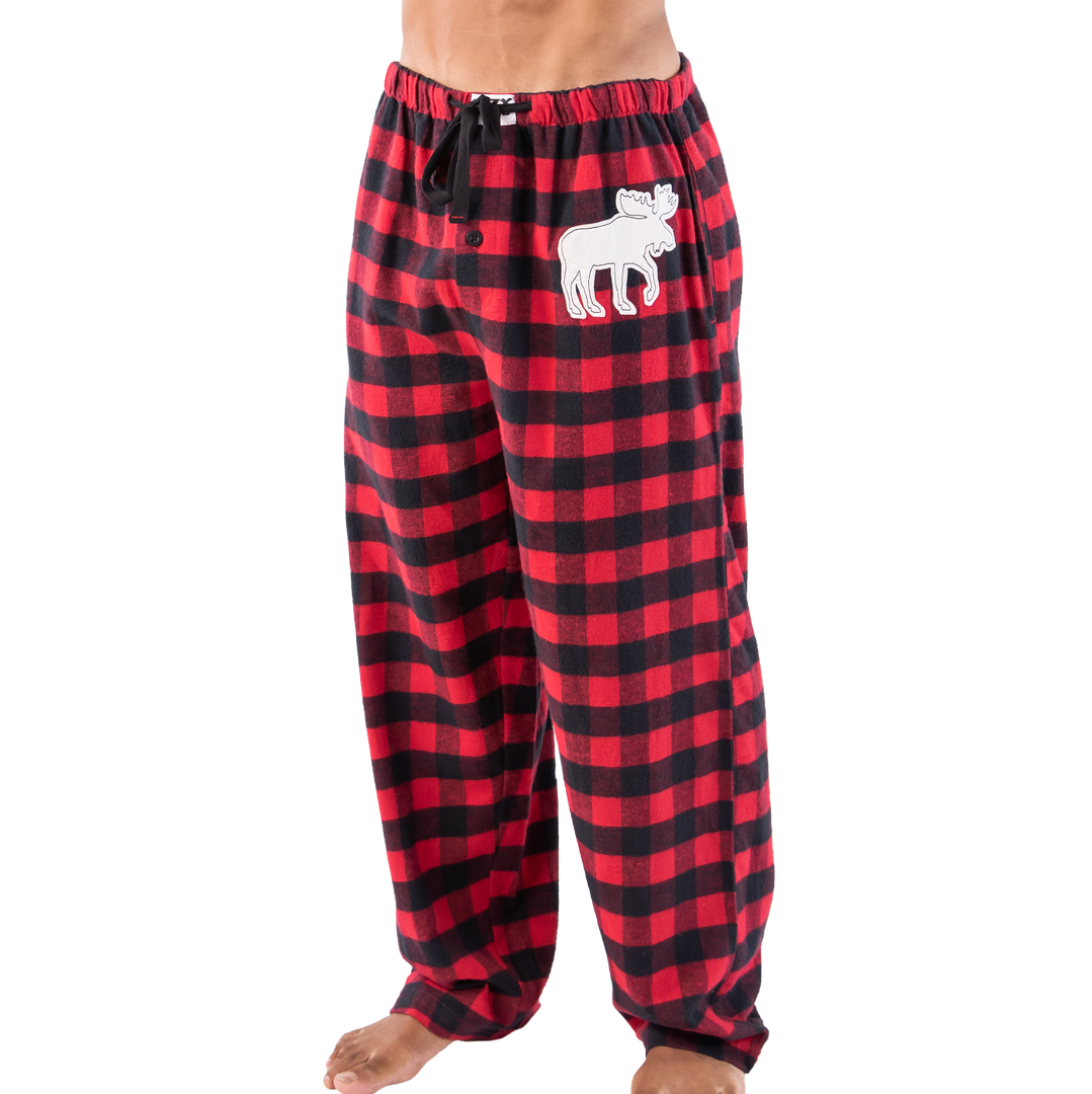 Moose Plaid Unisex PJ Pant