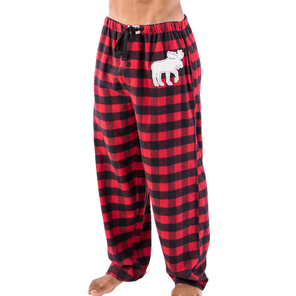 Moose Plaid Unisex PJ Pant