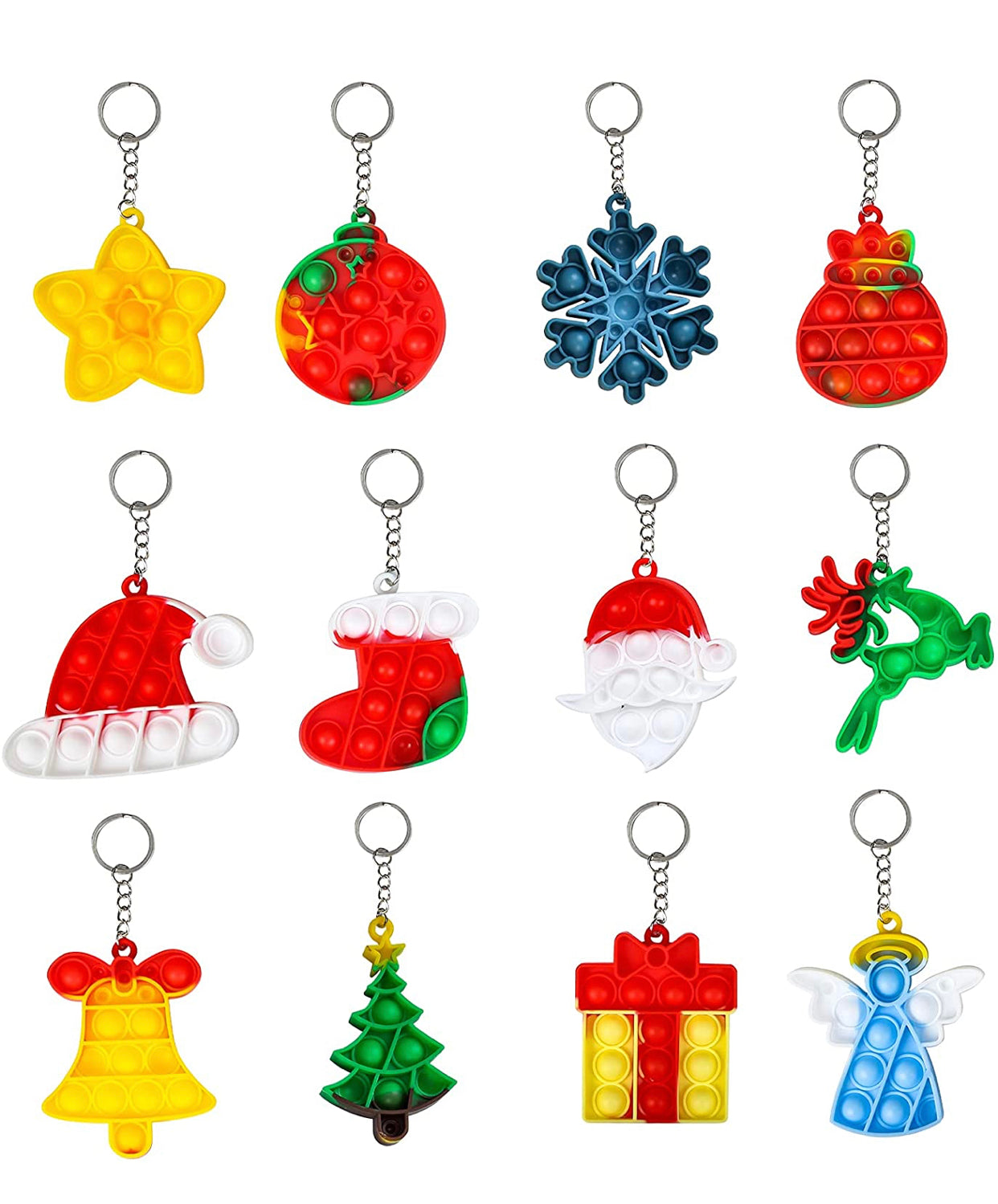 Holiday Pop It Key Chain