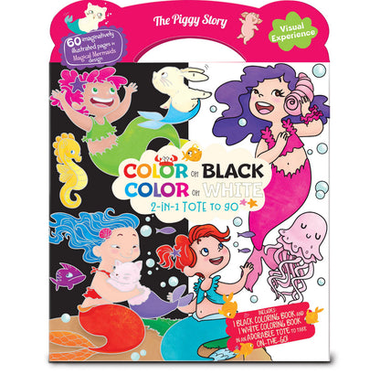 Color on Black & White 2-in-1 Tote