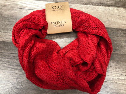 C.C. Beanie Adult Knit Infinity Scarf