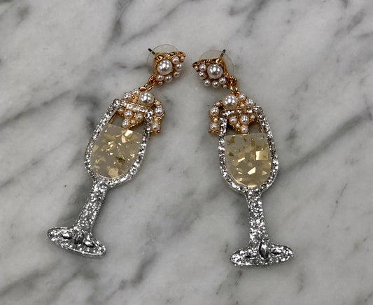 Champagne Acrylic Earring