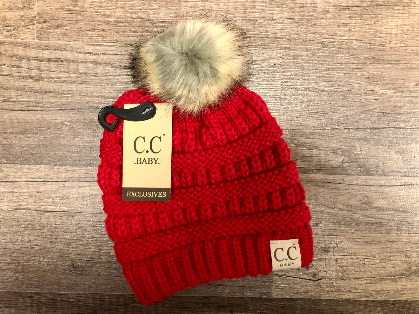 Classic Fur Pom C.C. Beanie