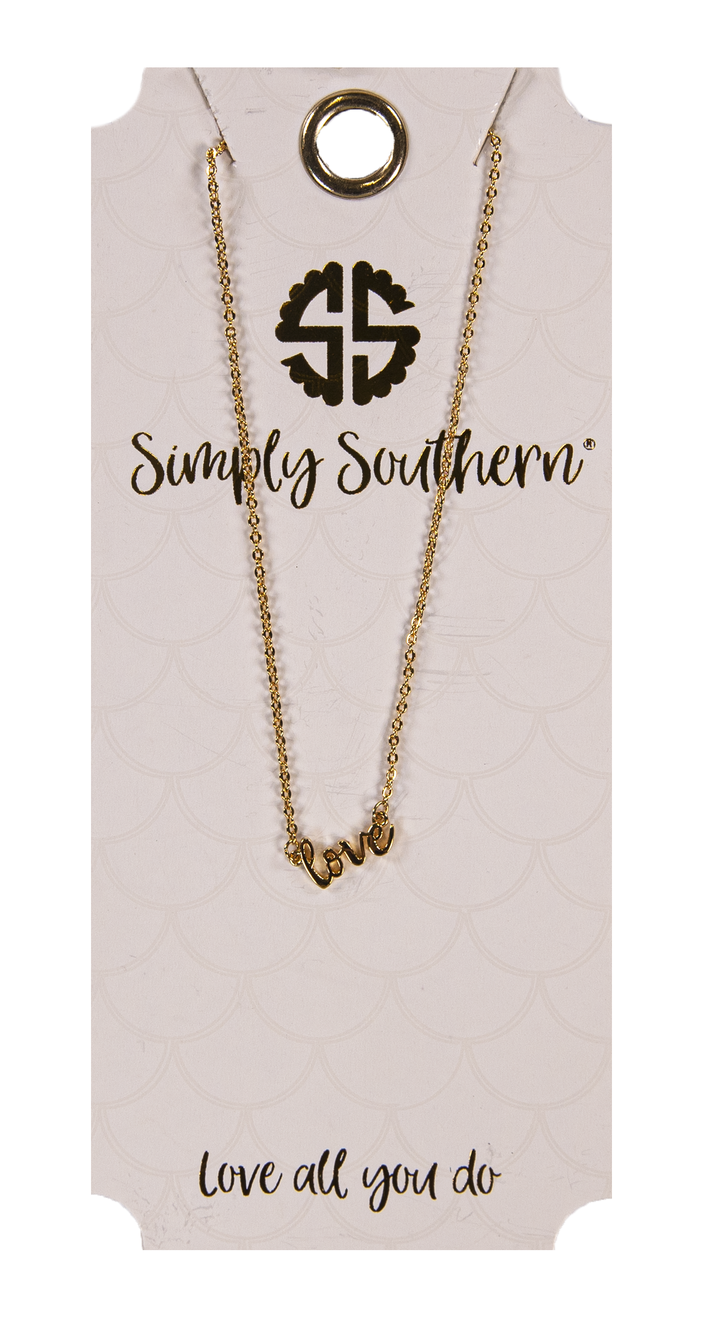 SS Necklace word love