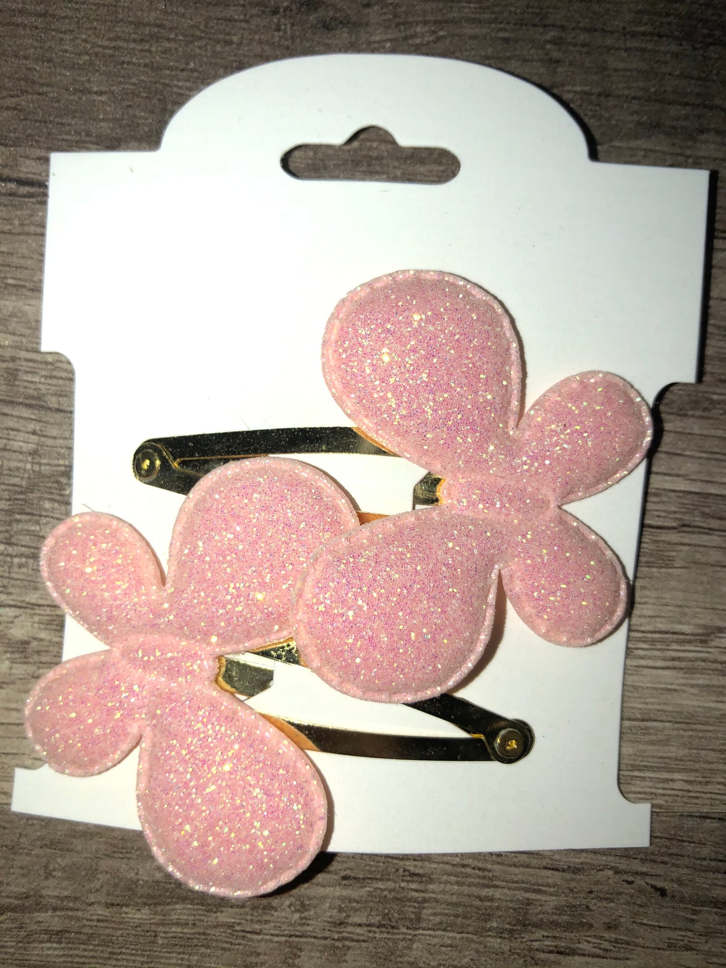 Glitter Valentine’s Hair Clips