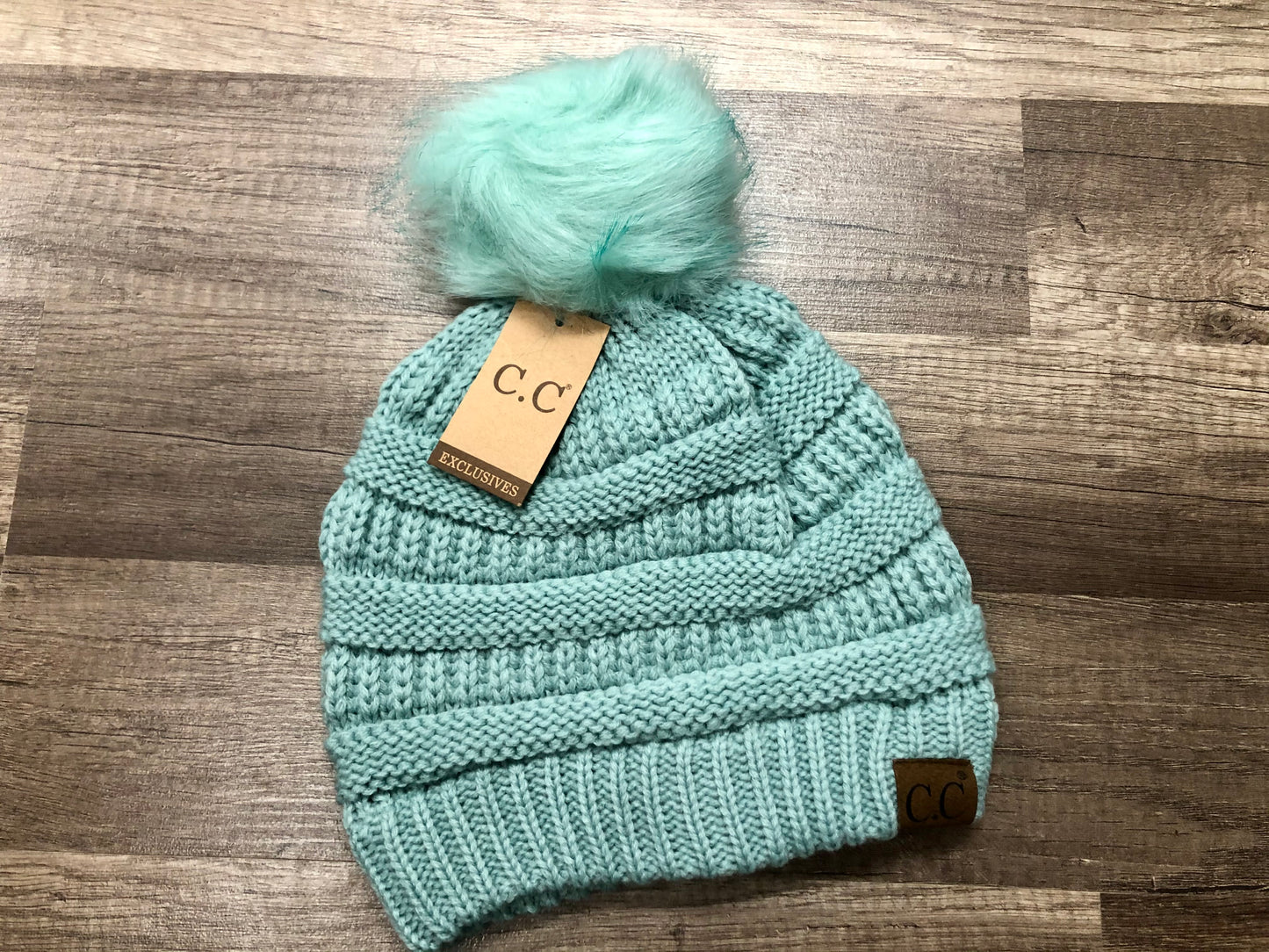 Classic Fur Pom C.C. Beanie