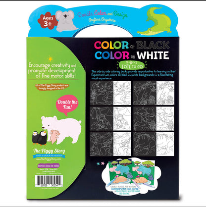 Color on Black & White 2-in-1 Tote