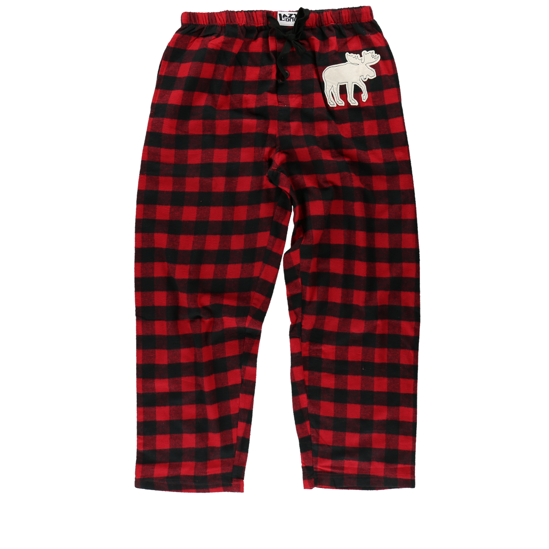 Moose Plaid Unisex PJ Pant