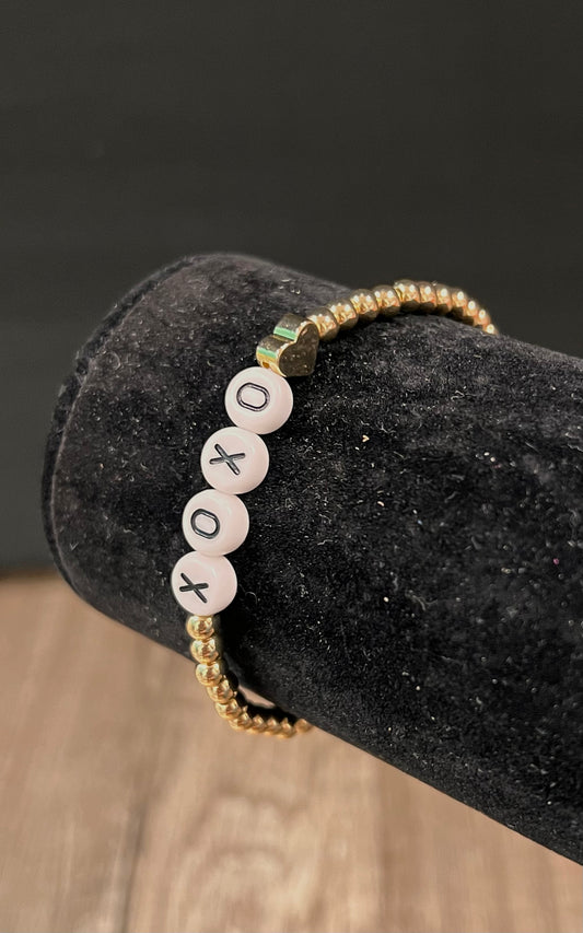 XOXO Beaded Bracelet