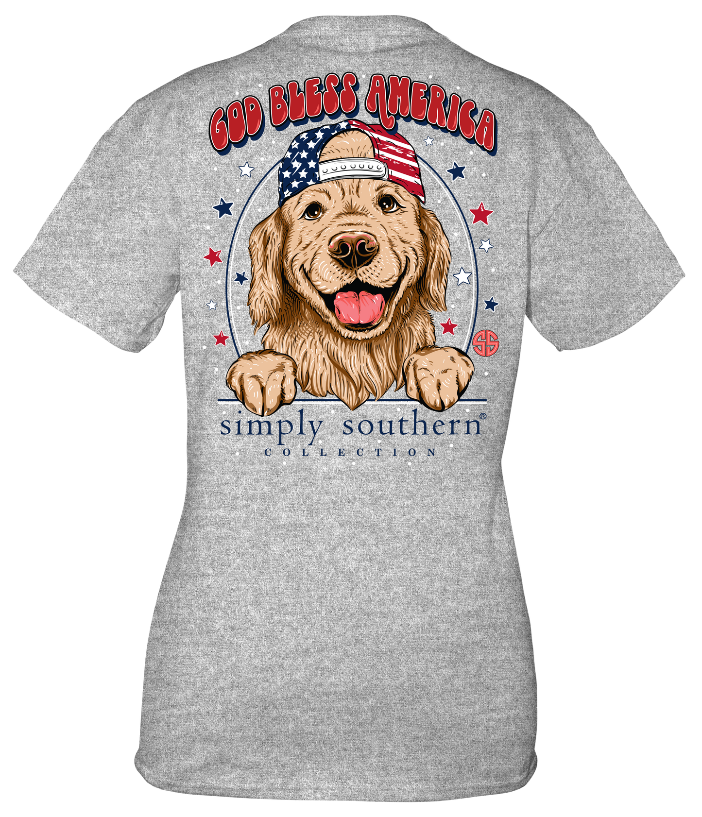 Simply Southern God Bless America Pup Shirt