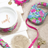 Lilly Pulitzer Dog Bowl, Bunny Business