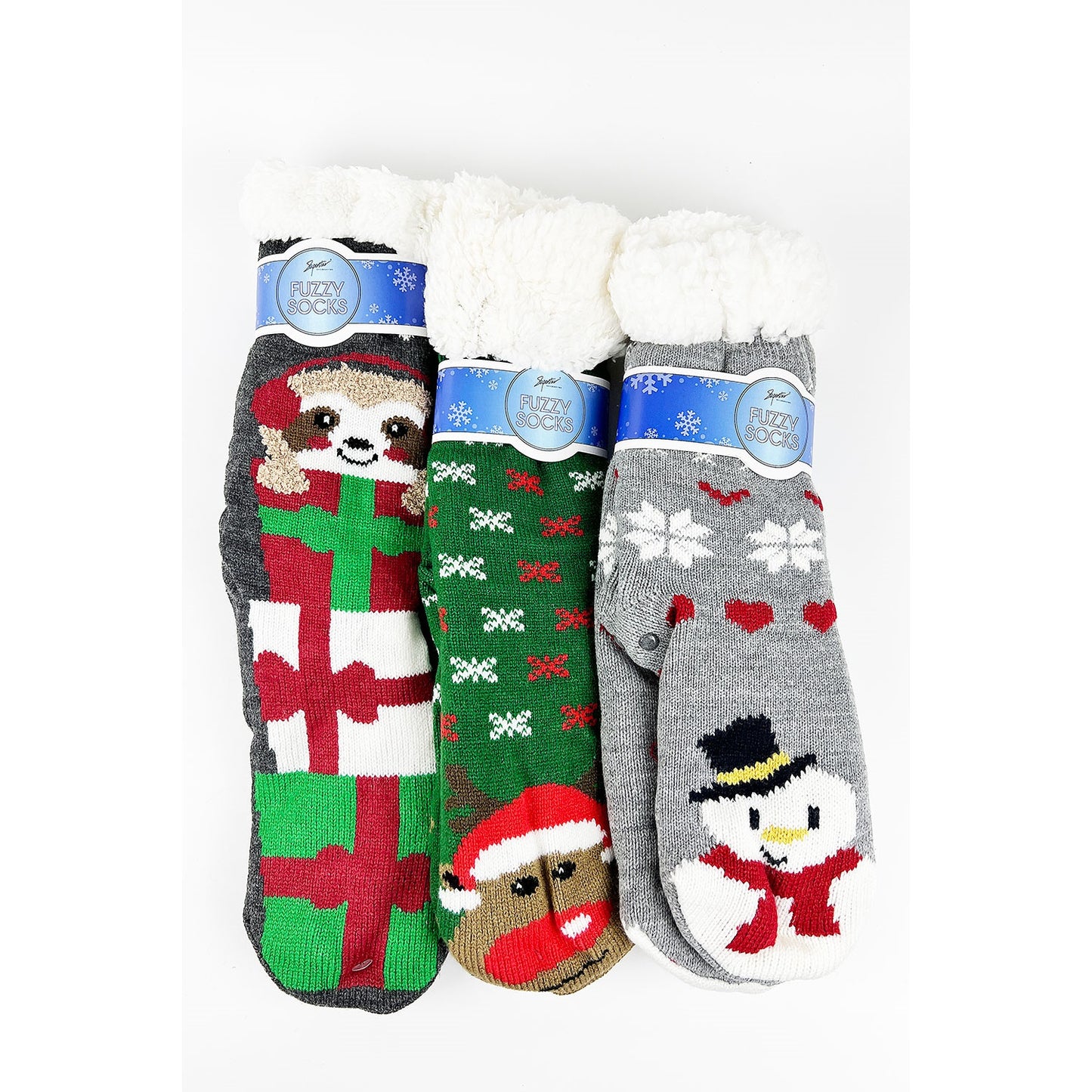 SANTA AND FRIENDS THICK CHRISTMAS SOCKS